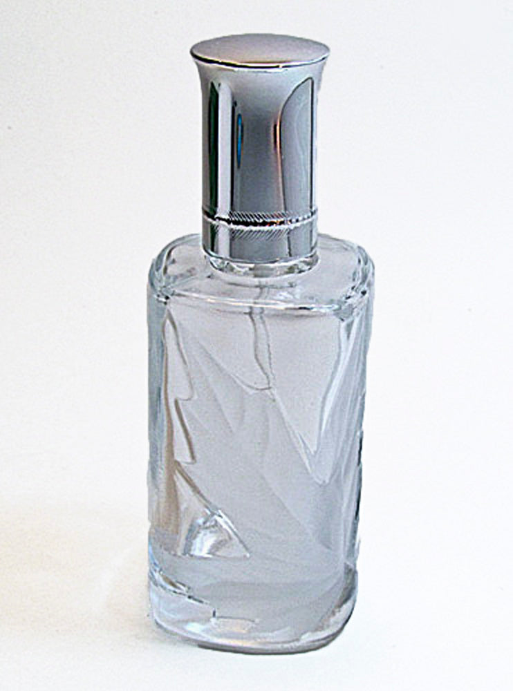 Excellent Glass Perfume Bottle WithSilver Atomizer Spray Pump and Metal Cap.
