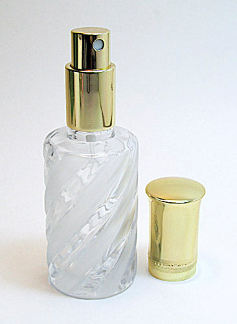Crystal Perfume Bottle With Leakage Proof Atomizer Spray Pump and Over Cap.