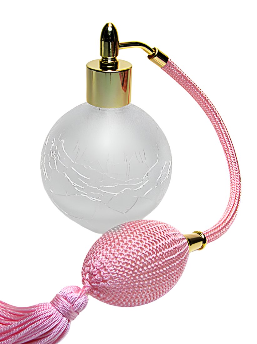 Perfume Atomizer Bottle With Bulb and Tassel atomizer attachment.