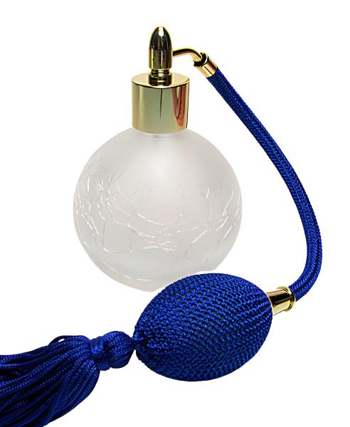 Perfume Atomizer Bottle With Bulb and Tassel atomizer attachment.