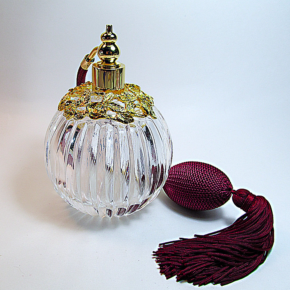Unique Perfume Bottle With Bulb And Tassel Spray Mounting