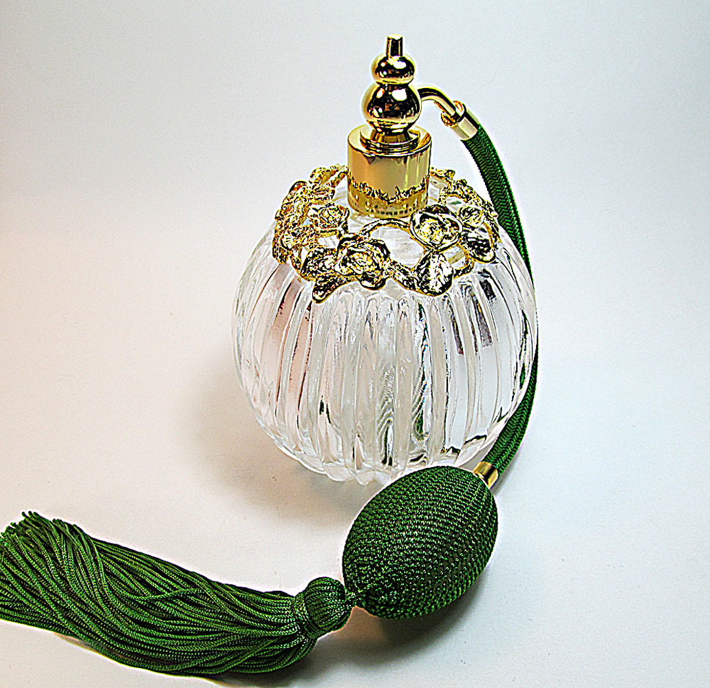 Unique Perfume Bottle With Bulb And Tassel Spray Mounting