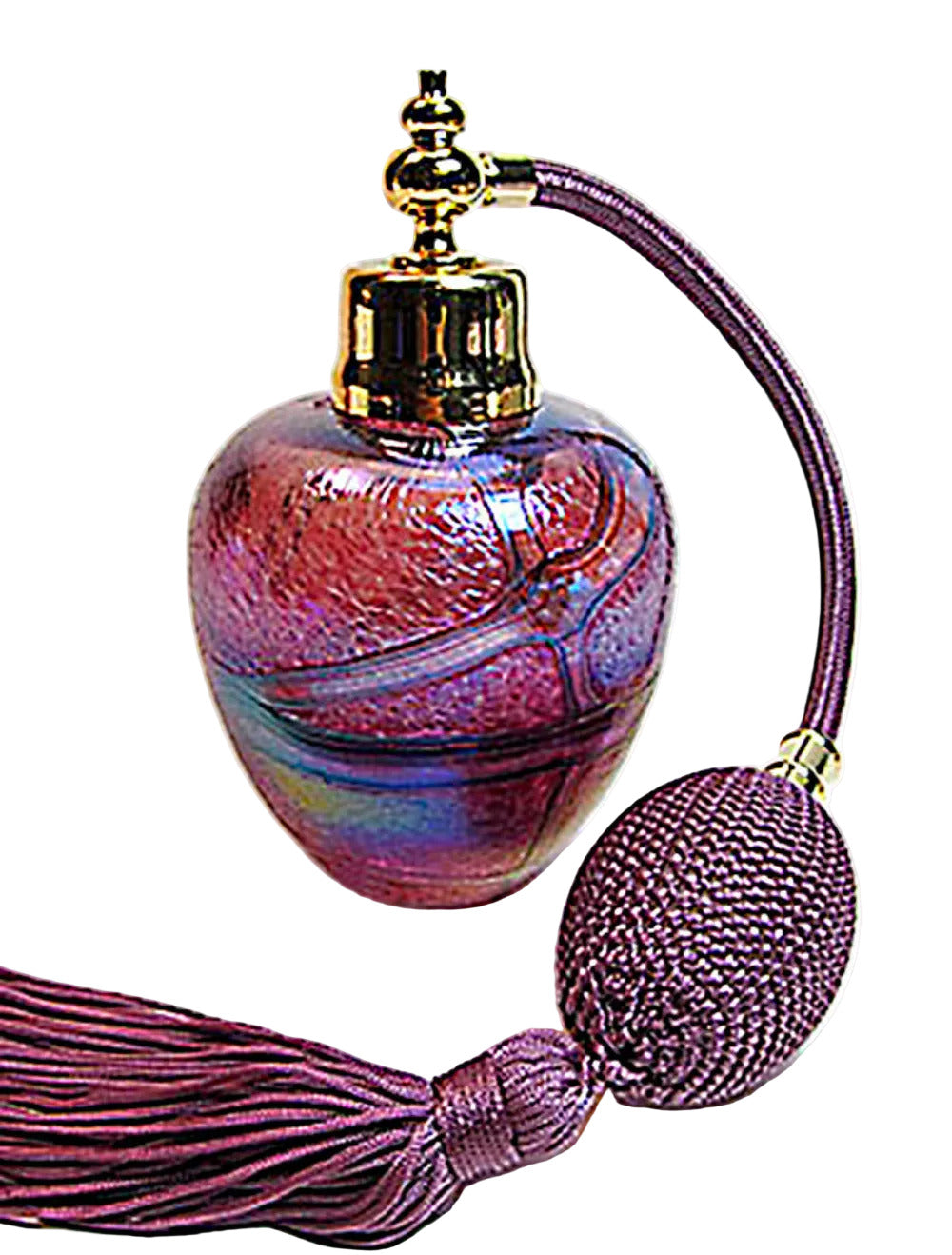Perfume bottle with bulb spray