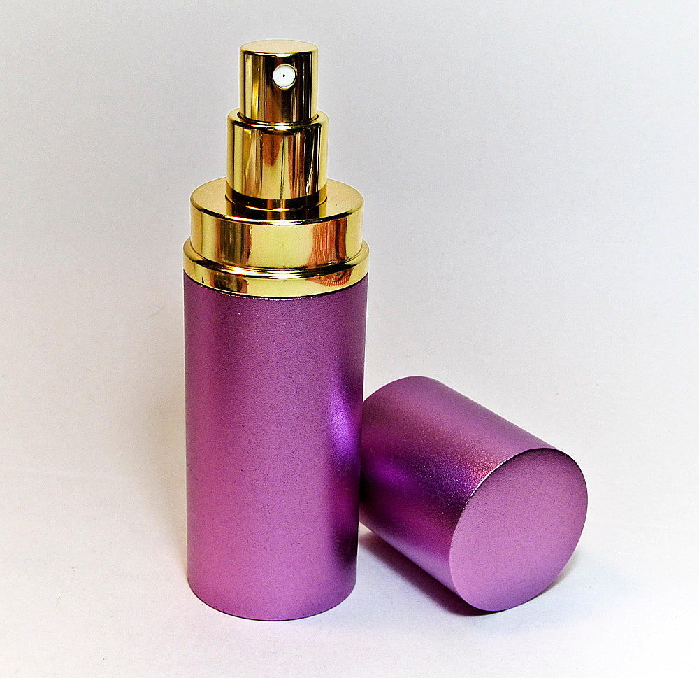 Empty perfume spray bottles