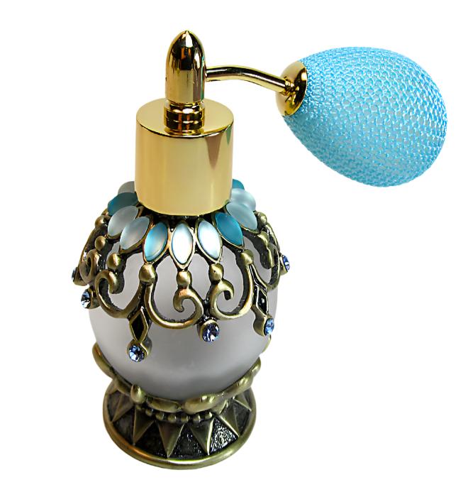 Refillable antique perfume bottle