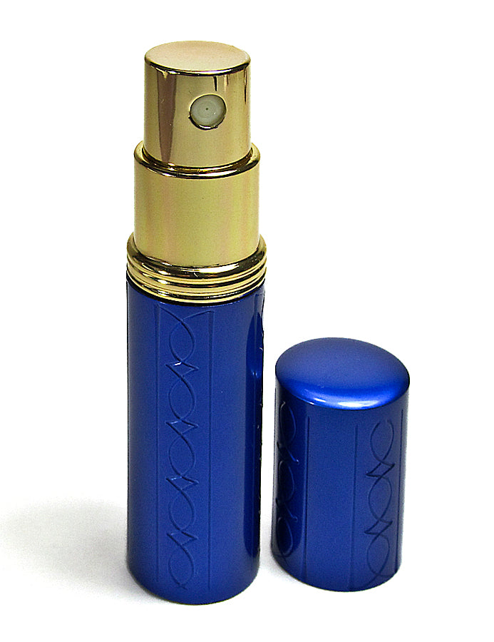 empty fragrance bottle and atomizer