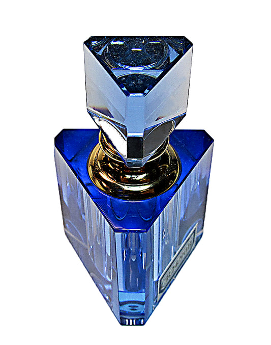 Blue crystal perfume flacon