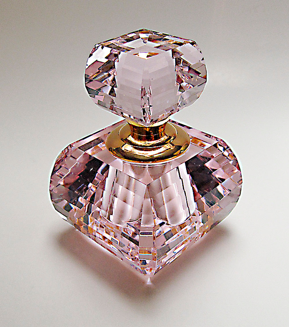 crystal glass perfume bottle