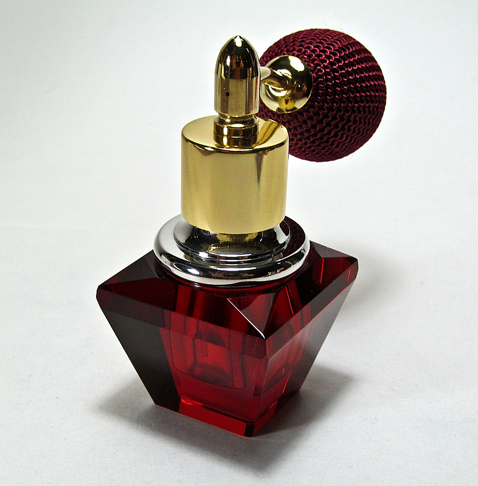 red perfume bottle