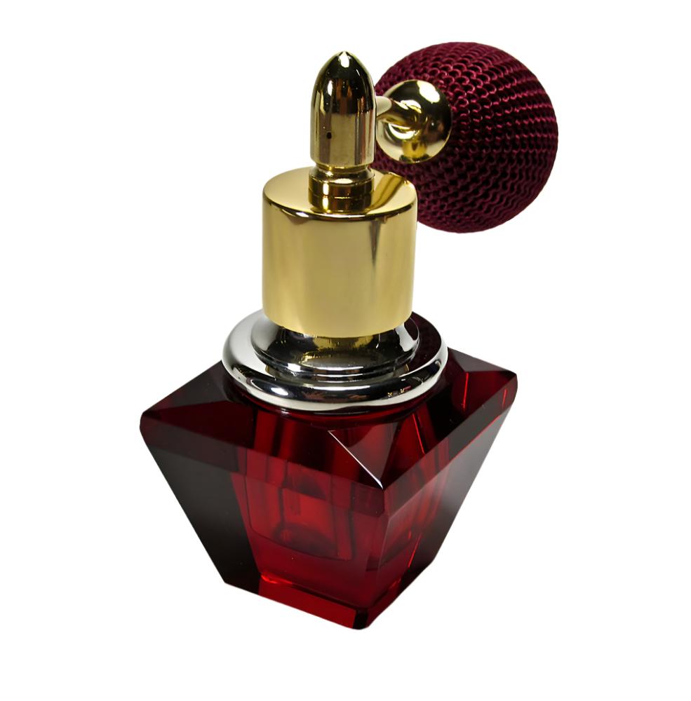 Empty crystal perfume bottle