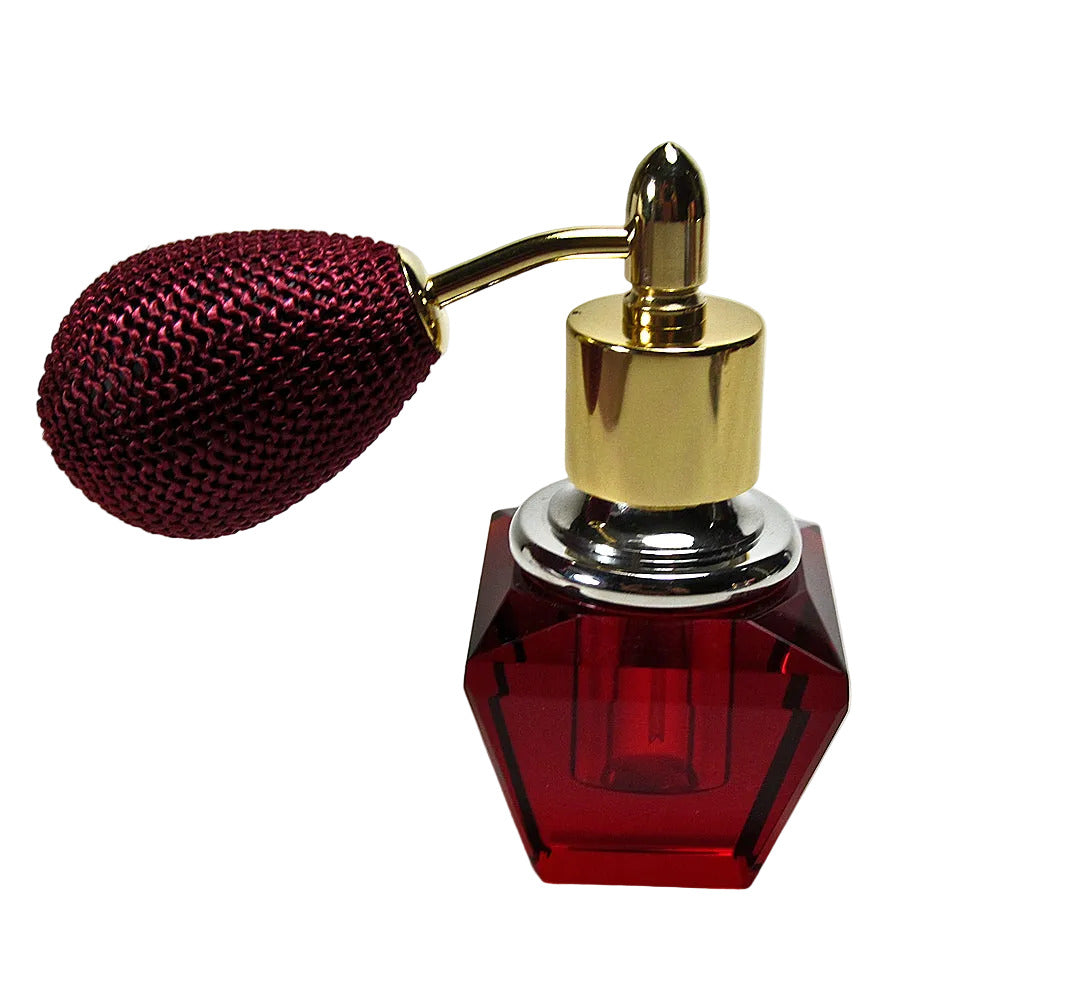 Empty perfume crystal bottle