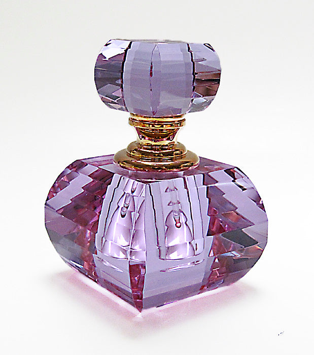 Empty crystal perfume bottle