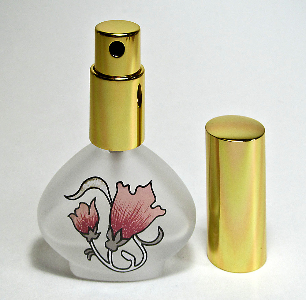 Floral Purse glass perfume bottle