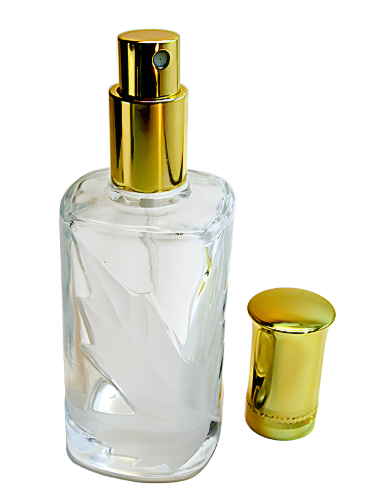 Excellent Glass Perfume Bottle With Atomizer Spray Pump and Metal Cap.