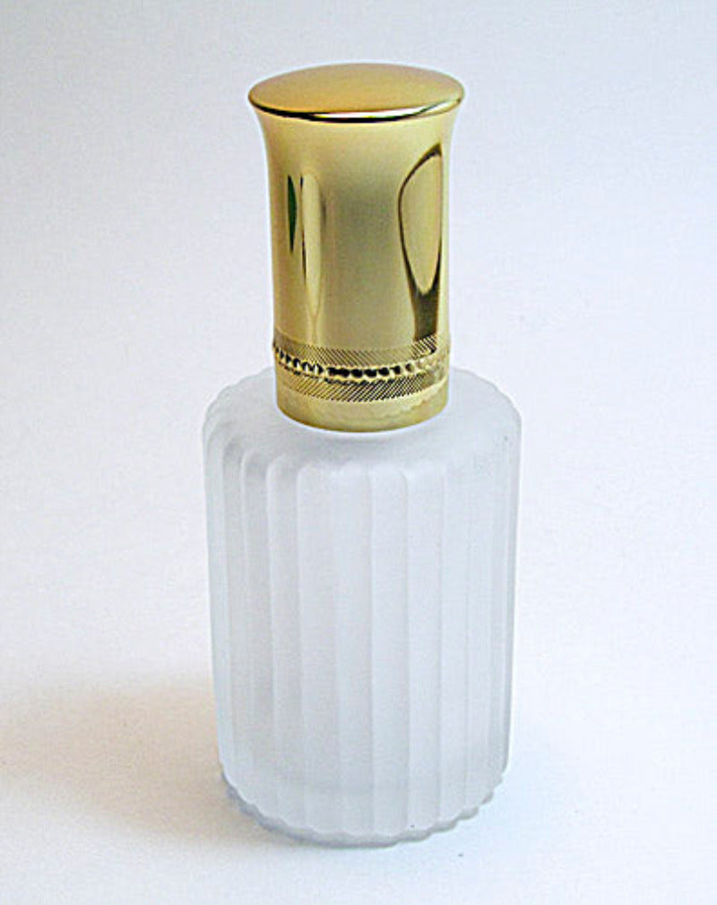 Frosted Glass Perfume Bottle With Leakage Proof Atomizer Spray Pump and Metal Cap.