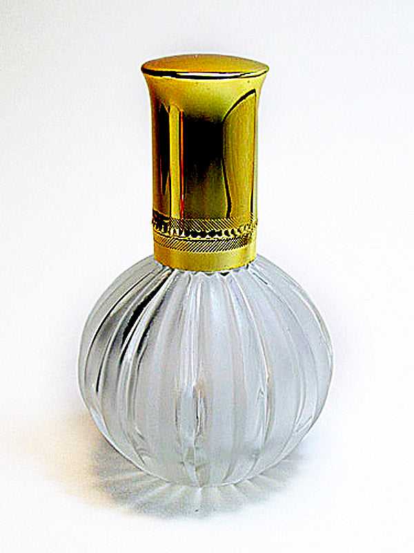 Empty Glass Perfume Bottle With Atomizer Spray Pump and Metal Cap.