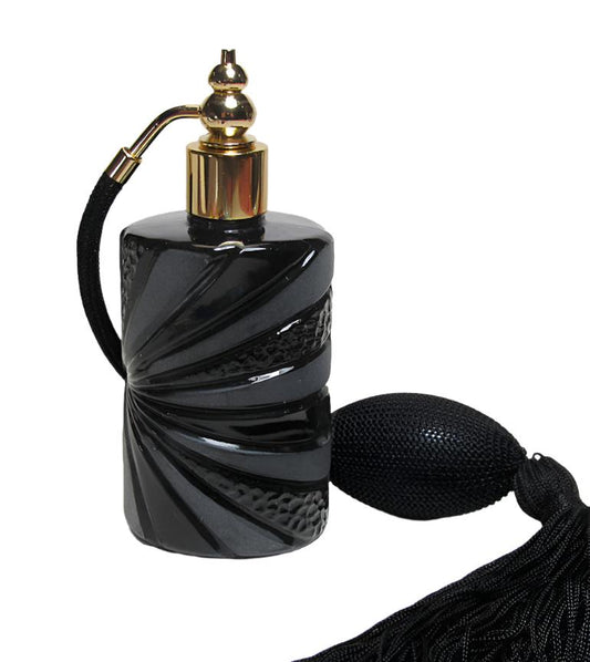 black perfume atomizer bottles