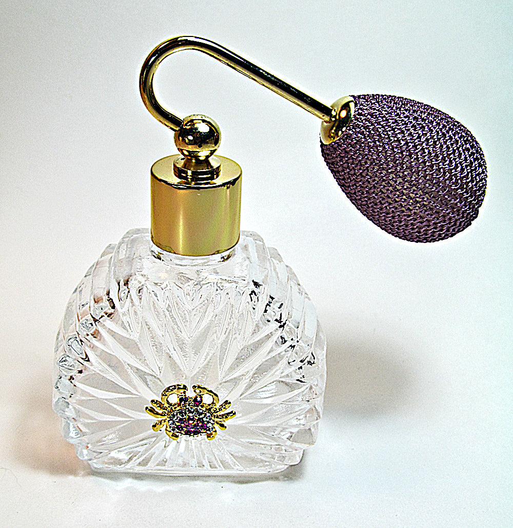 crystal glass bottle with bulb