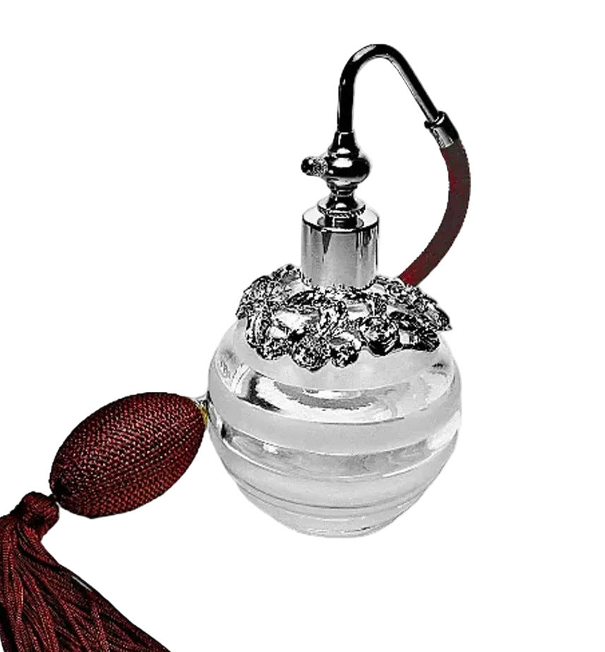 Refillable Perfume Glass Bottle With Bulb And Tassel Spray Mounting.