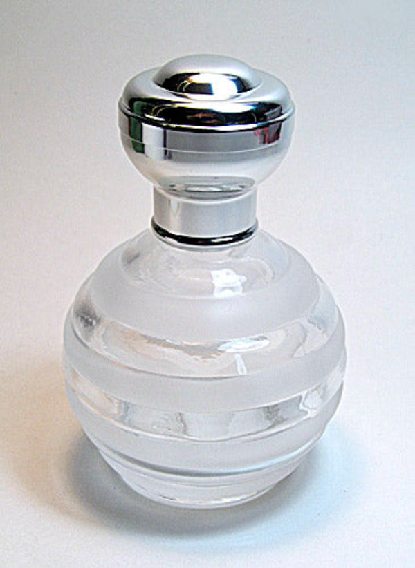 Empty perfume glass bottle