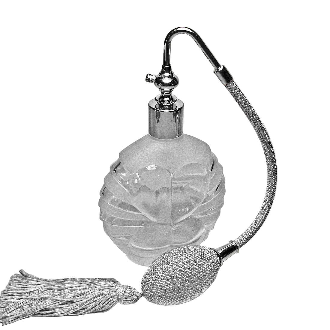 Vintage Glass Perfume Bottle With Tassel Spray Mounting