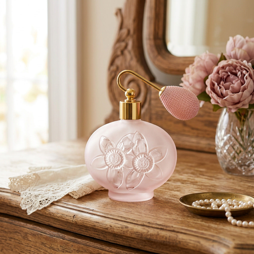 Empty spray perfume bottle for home fragrance