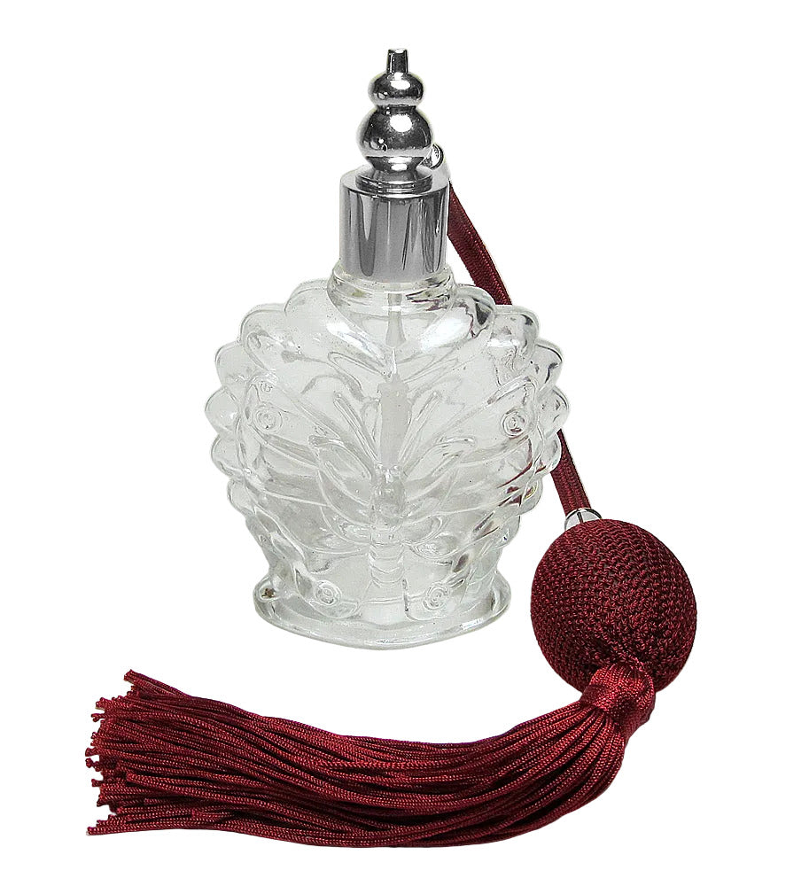 Crystal Perfume Bottle With bulb-tassel spray mouting.
