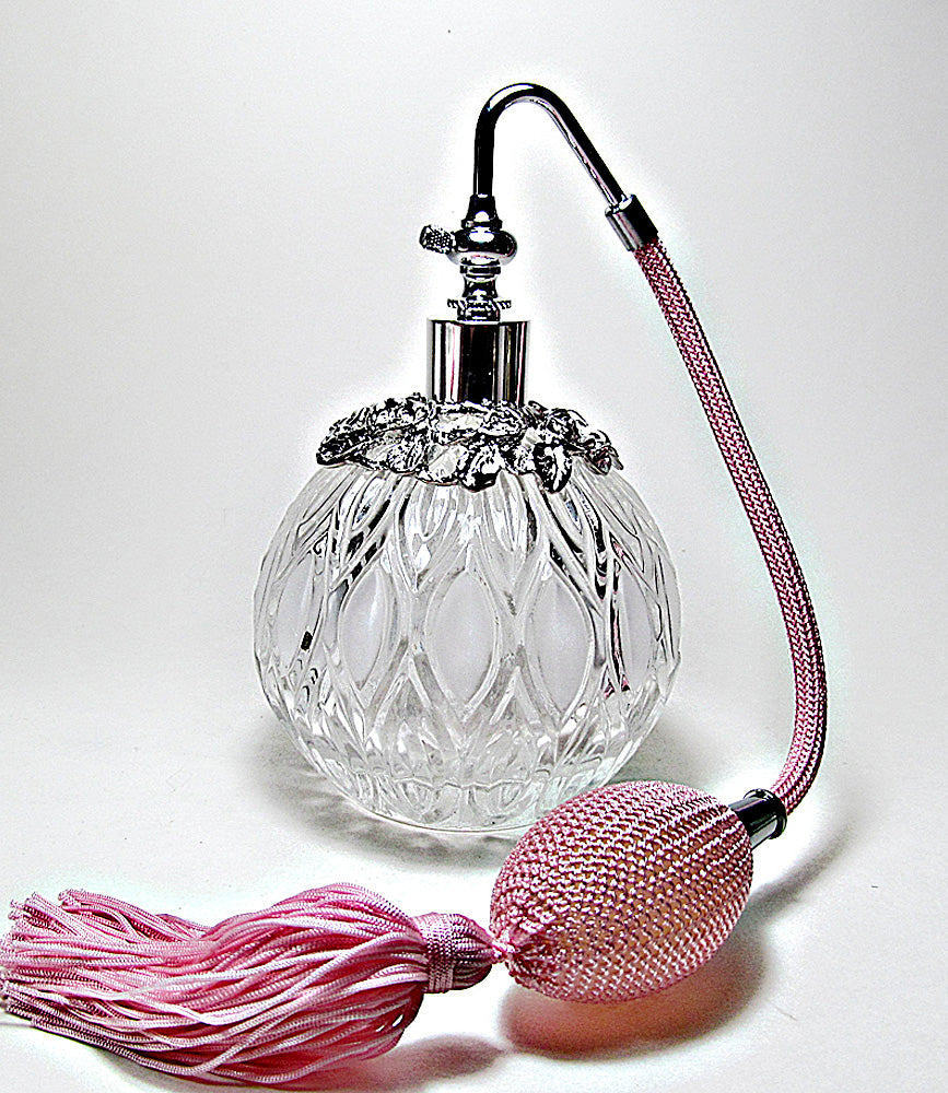 Vanity Perfume Bottle With Bulb And Tassel Spray Mounting