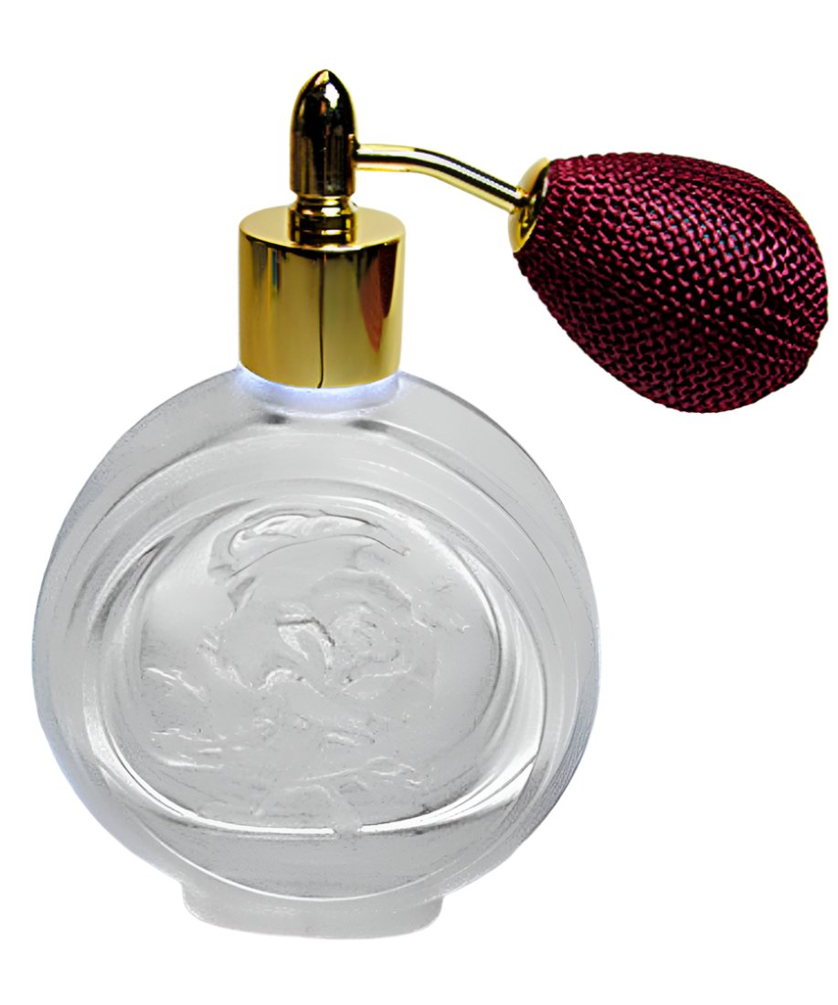 Vanity Crystal Glass Perfume Bottle With Bulb Spray Mounting.