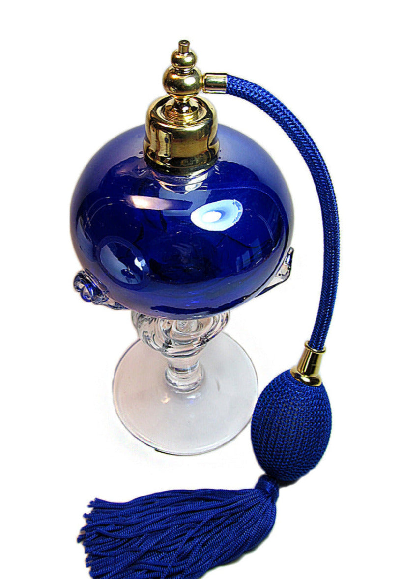 Art blue perfume bottle