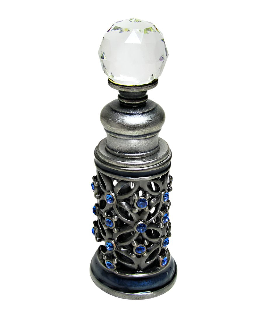 Antique perfume bottle with crystal cap and rod. – Atomizers King