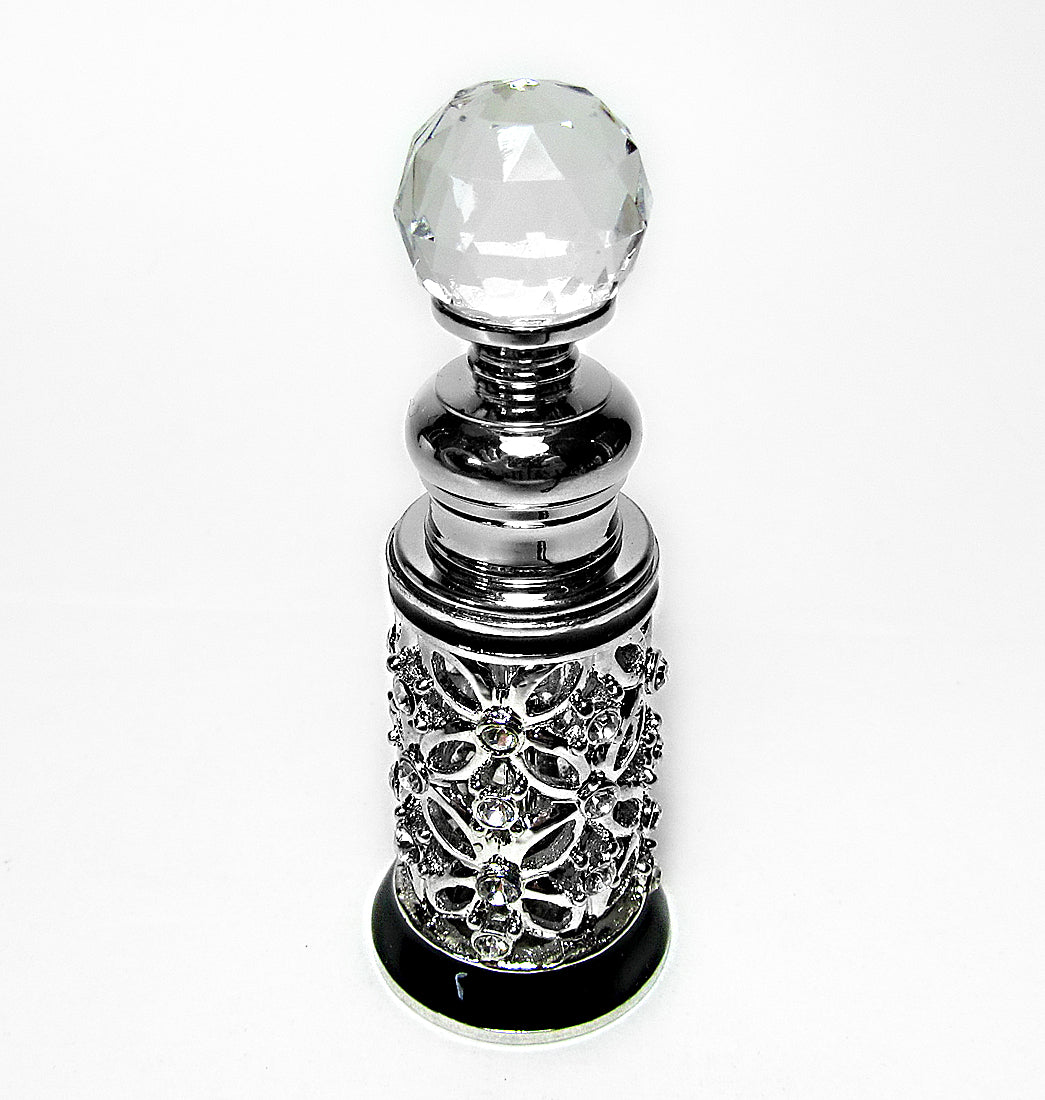 Antique perfume bottle with crystal cap and rod. – Atomizers King