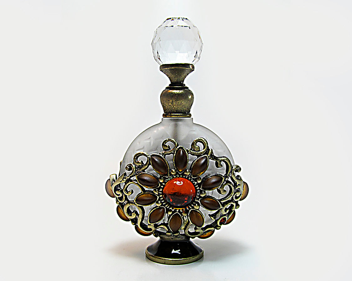 Refillable antique perfume bottle
