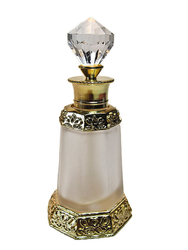 Antique perfume bottle with crystal cap and rod. – Atomizers King