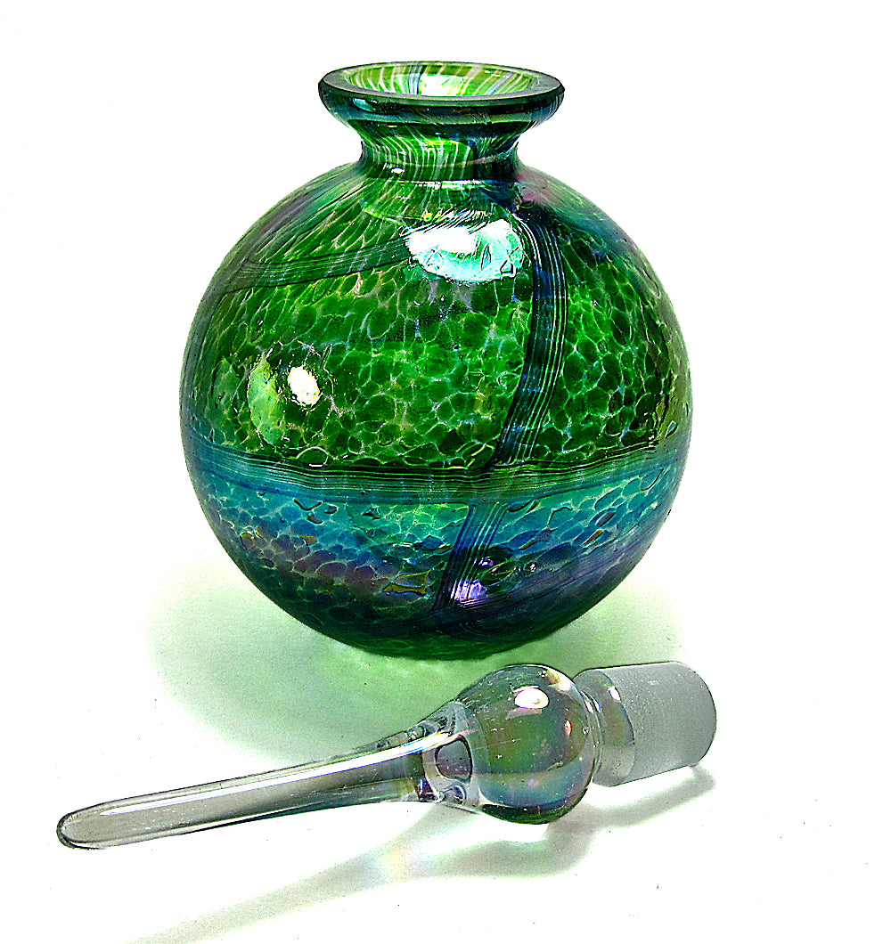 Crystal glass perfume bottles