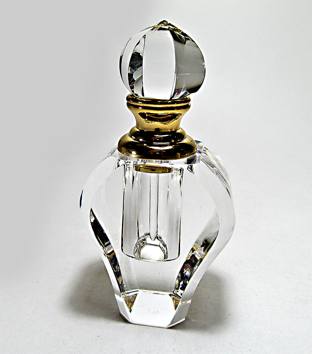 hand made crystal perfume bottle