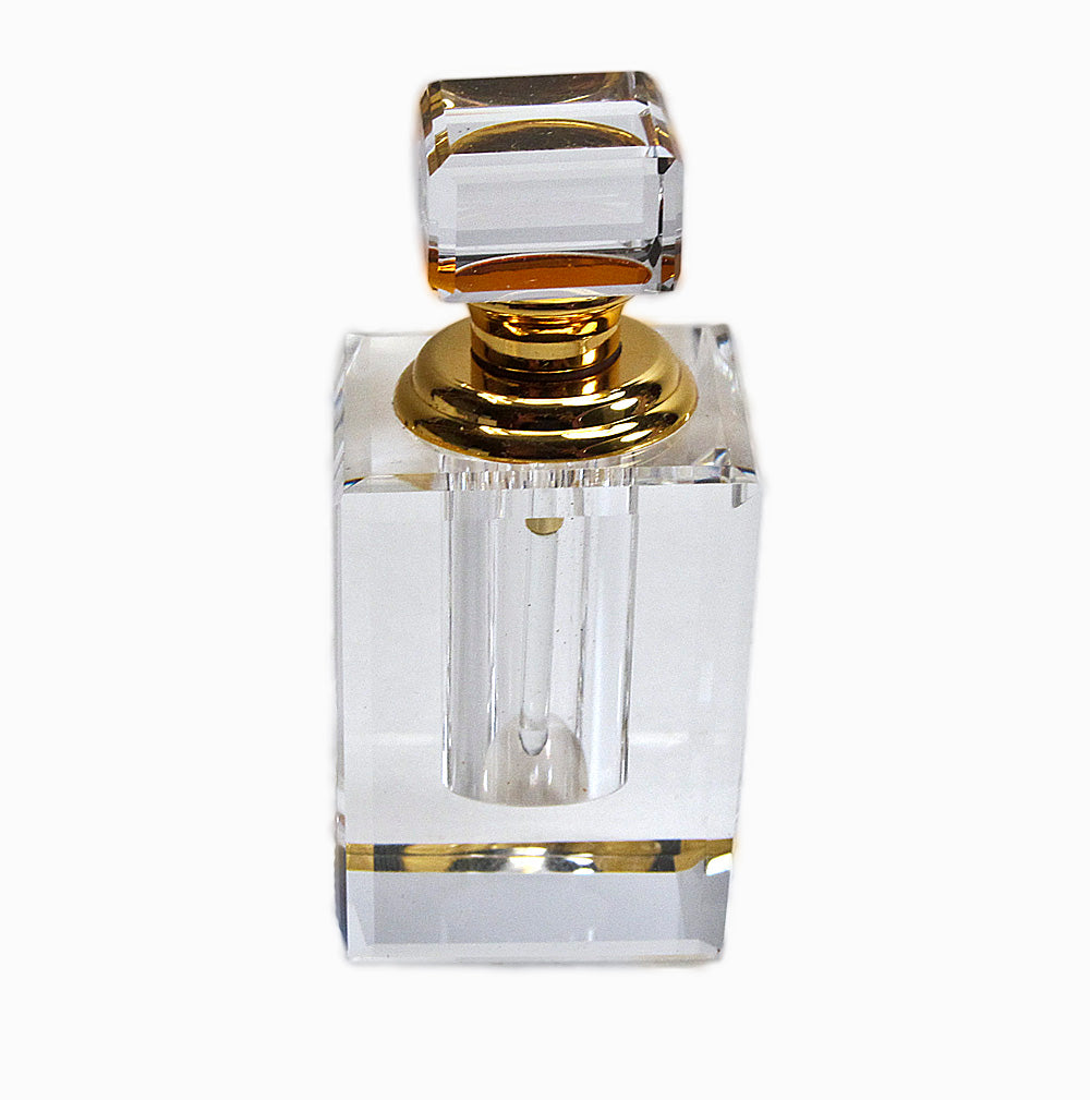 Genuine Crystal Perfume Bottle With Crystal Stopper And Glass Rod for Perfume And Perfume Oils.