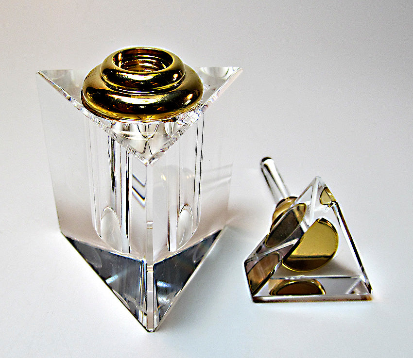 Lead Crystal Perfume Bottle With Crystal Stopper And Glass Rod for Perfume And Perfume Oils.