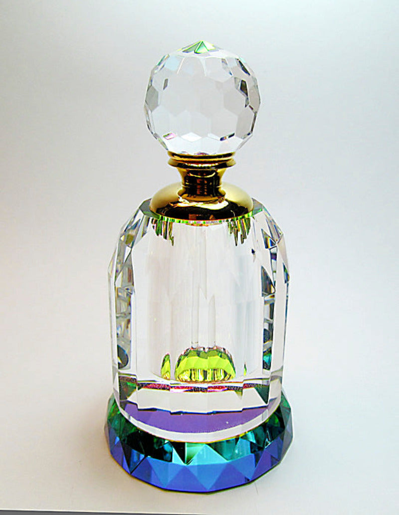 Crystal perfume bottle with stopper