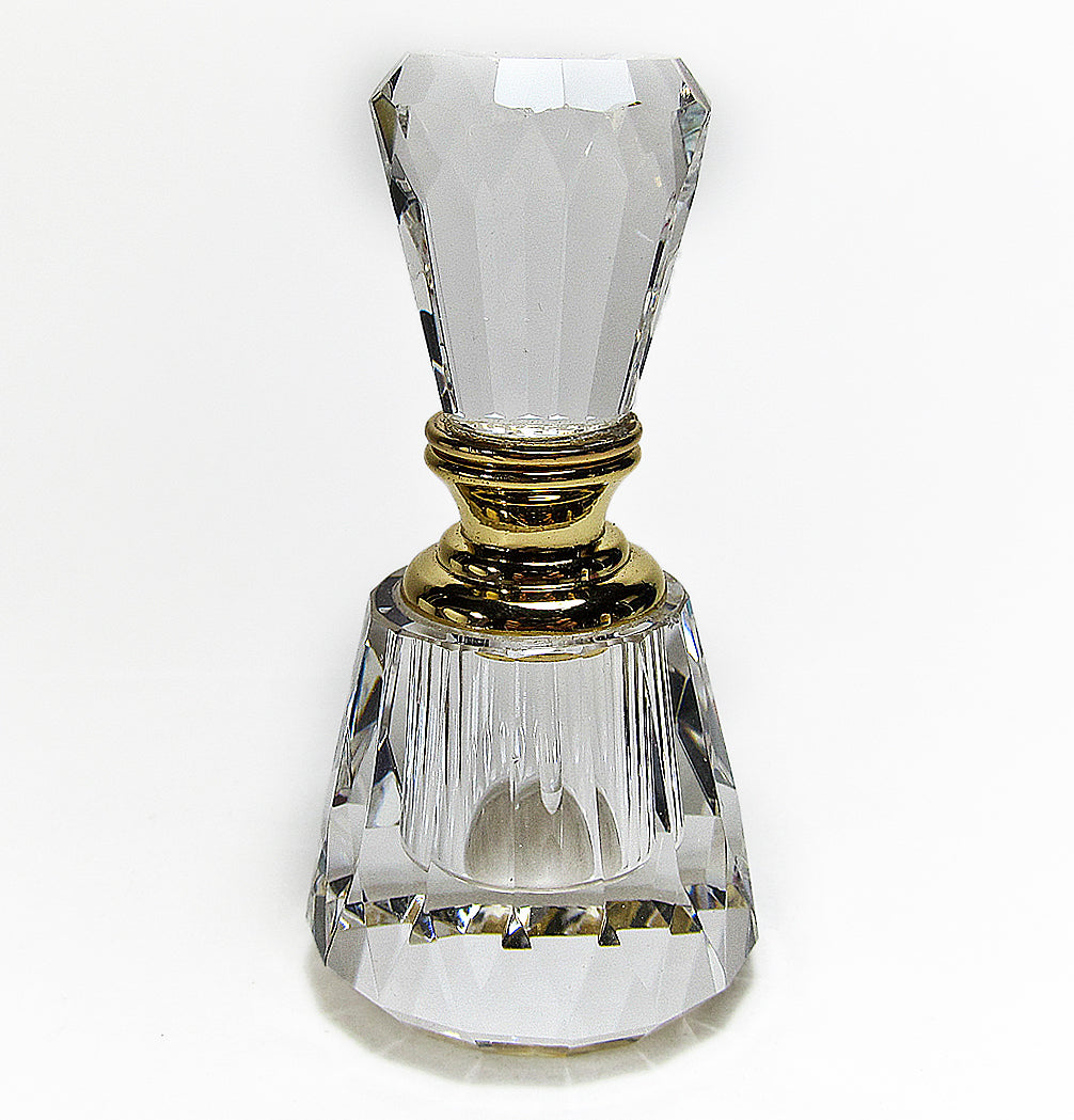 Hand cut crystal perfume bottle