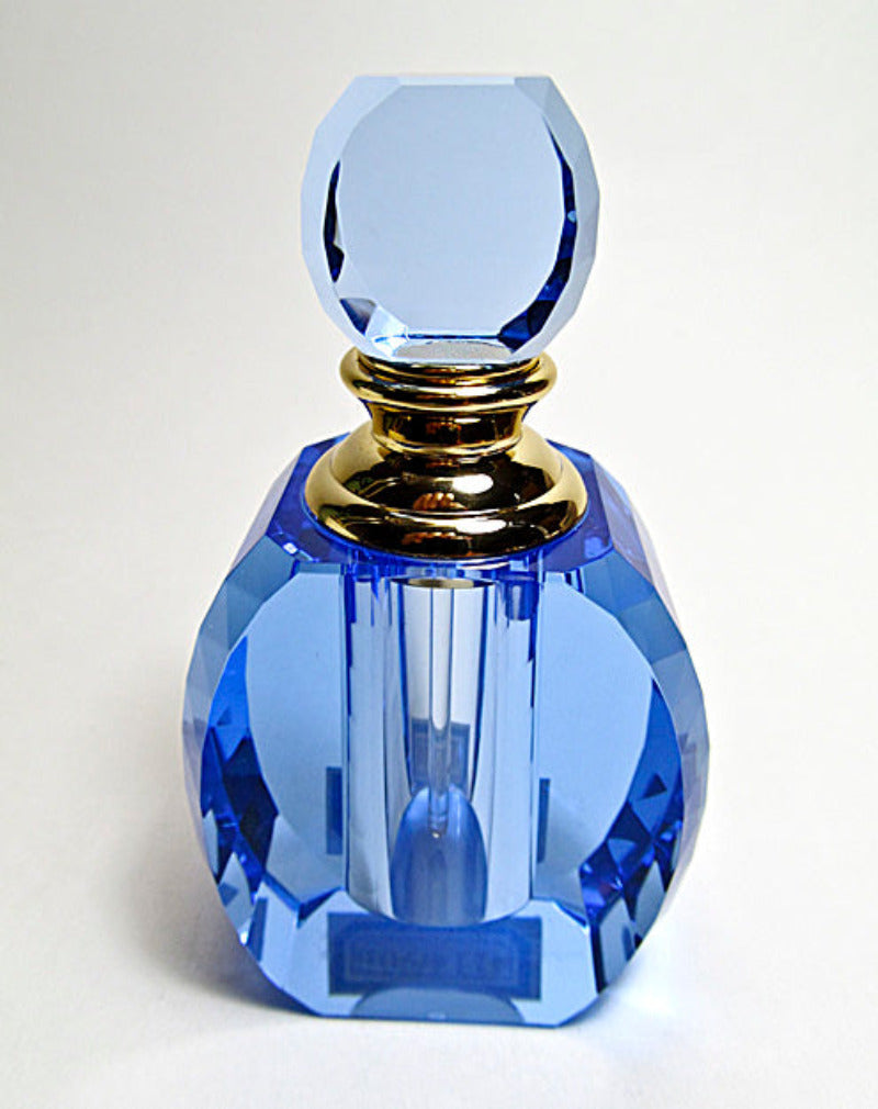 Vintage blue perfume bottle