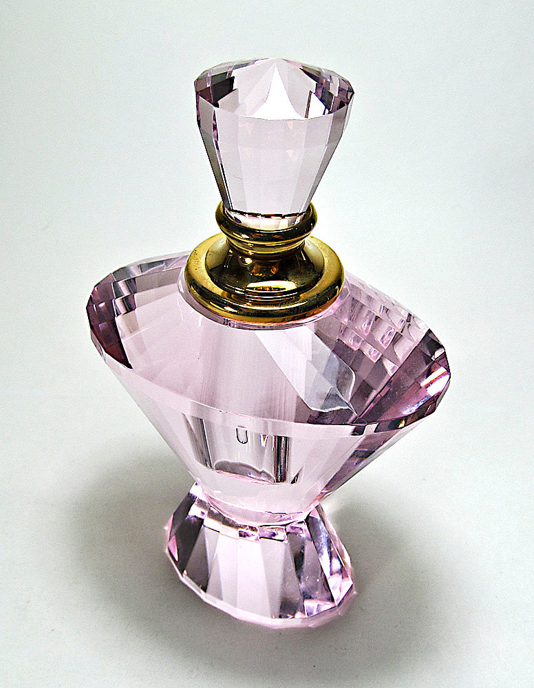 Lead crystal perfume bottle