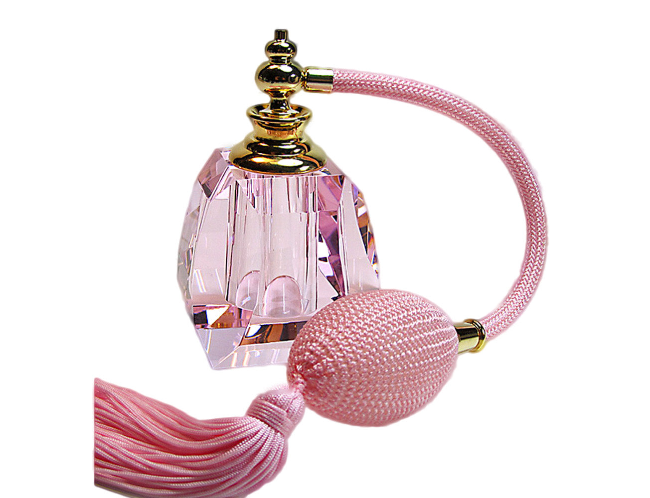 Pink vintage perfume bottle