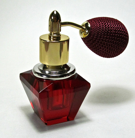 Red crystal perfume bottle