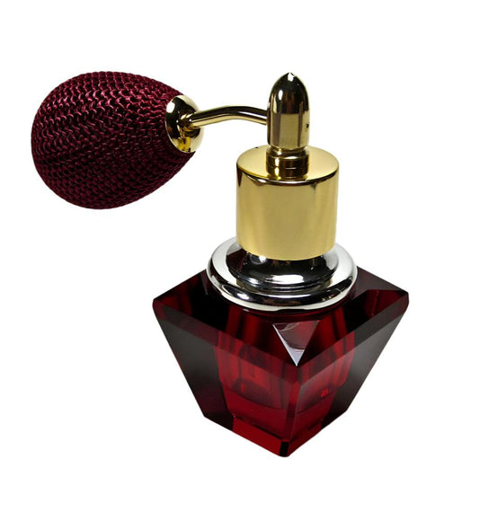 Red crystal perfume bottle