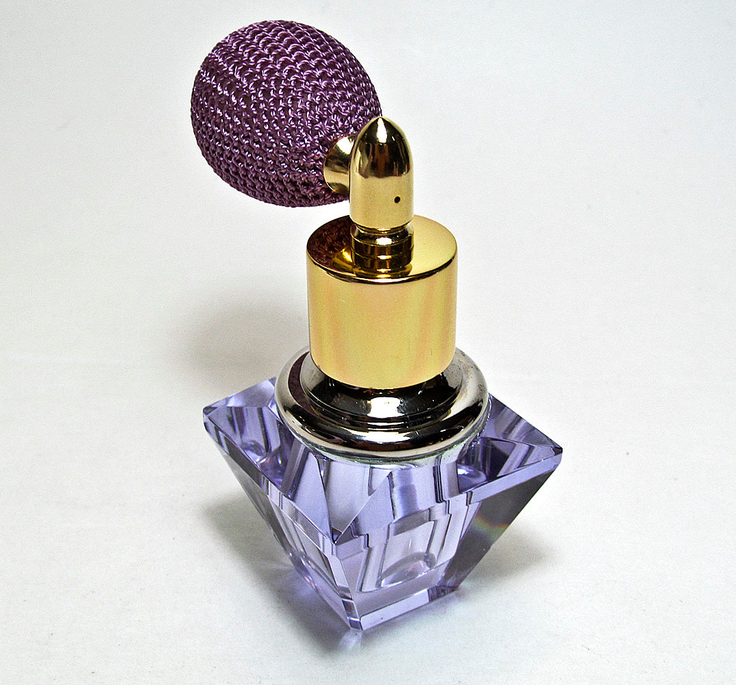 purple crystal bulb spray bottle