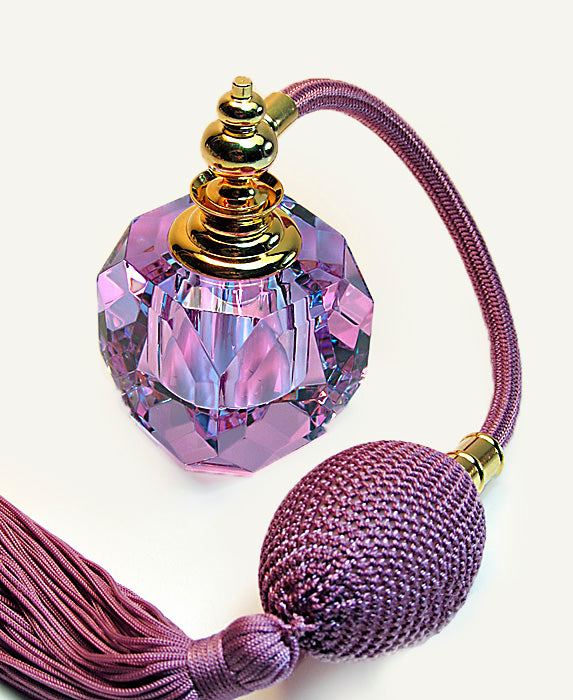Violet perfume bottle