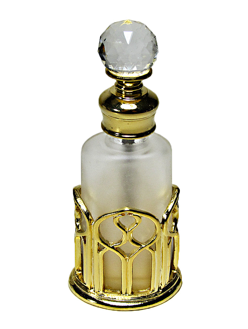 Antique perfume bottle with crystal cap and rod. – Atomizers King