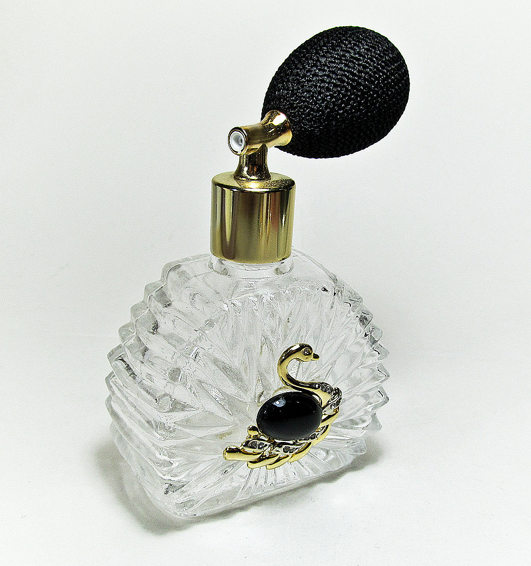 empty crtstal perfume bottle