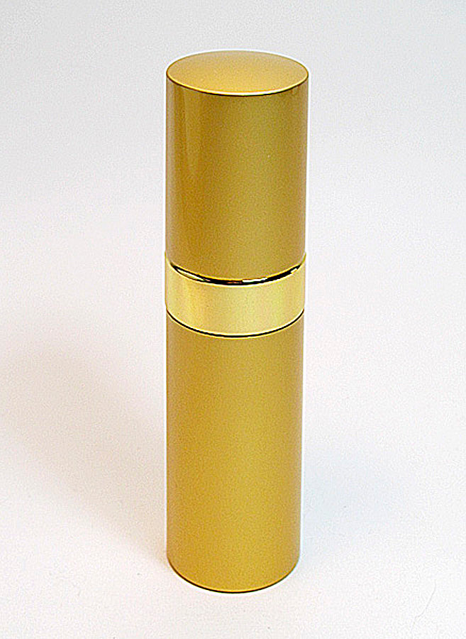 gold purse perfume bottle